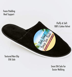 Redz Island Breeze Rum Punch Closed Toe Spa Slippers For Women And Men.