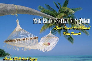 Lava Sweet Traditional Rum Punch  (Sweet fruit punch) - Redz Island Breeze Rum Punch